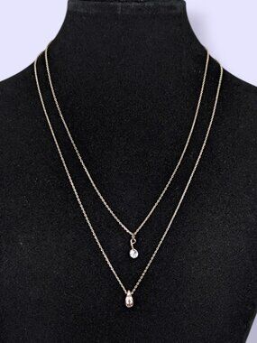 (2/$20) 2-Strand Dainty Pendant Necklace